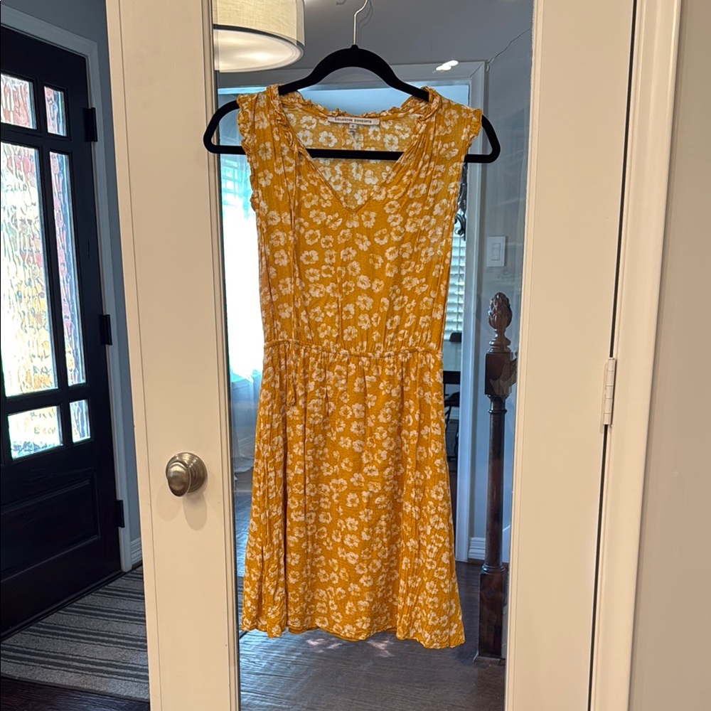 Floral Yellow Dress